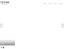 Tablet Screenshot of ceviandesign.com